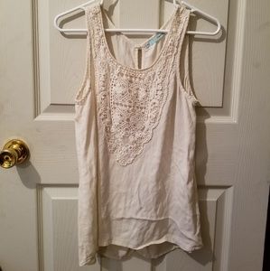 Ivory Crochet Tank Top